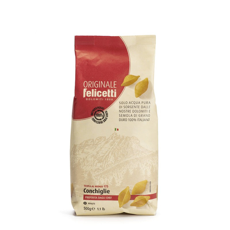 FELICETTI Pastas de Semola Speciale Conchiglie 500 g