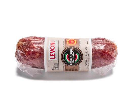 LEVONI SALAME CACCIATORE C/PIMIENTA NEGRA Y BLANCA 200 GR.