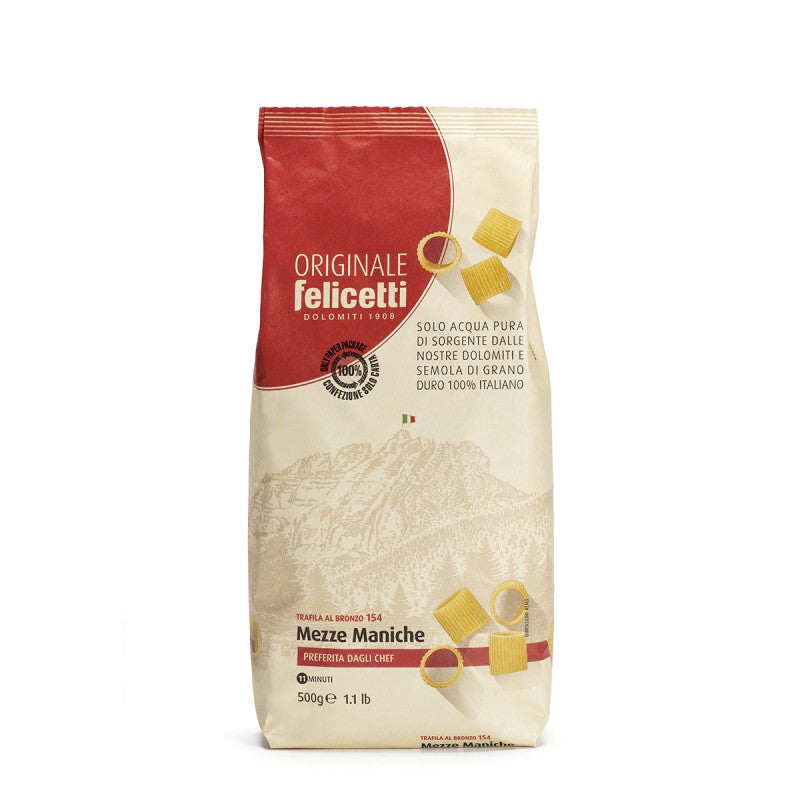 FELICETTI Pastas de Semola Speciale Mezze Maniche 1.000 g